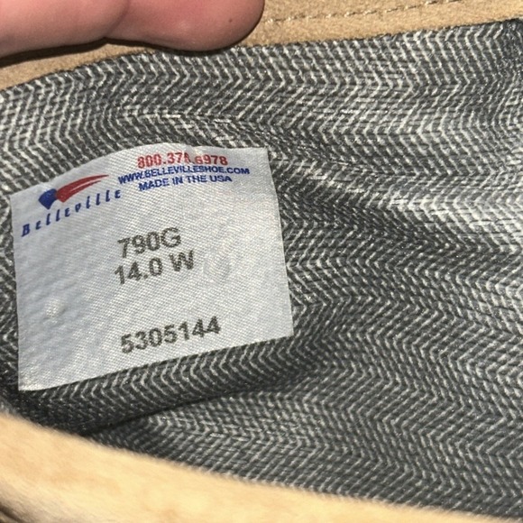 NWT Military Belleville US Army Air Force Flight Work 790G Goretex Boots 14 Wide main image 7